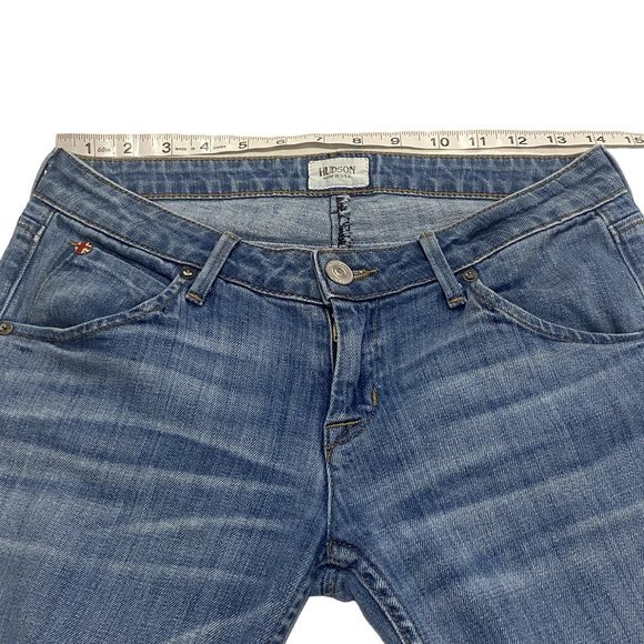 Hudson Bacara Straight Leg Cropped Cuffed Jeans Size‎ 25 - Picture 11 of 11